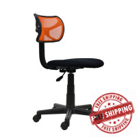 Techni Mobili RTA-M101-ORG Student Mesh Task Office Chair, Orange